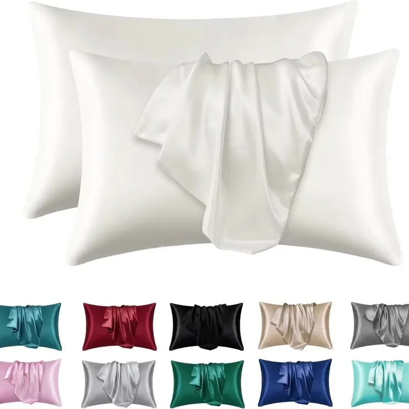 Satin Pillowcase Silk - 1/2pcs Satin Silk Pillowcase for Hair
