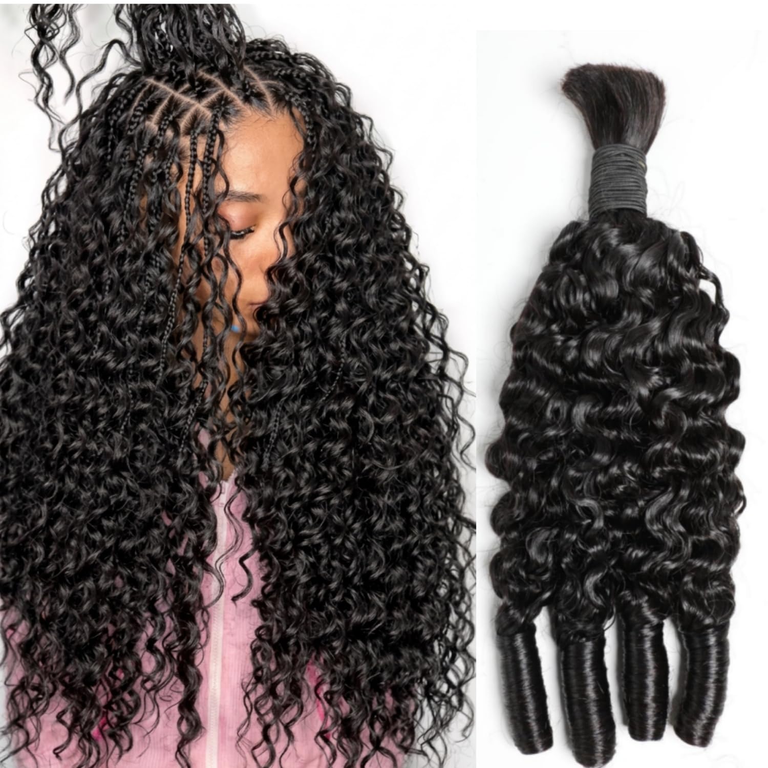 Hair Care Formulation - Human Braiding Hair For Boho Braids