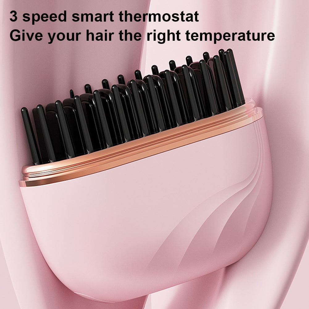 Hair Care Long Hair - Hair straightening comb wireless charging straightener