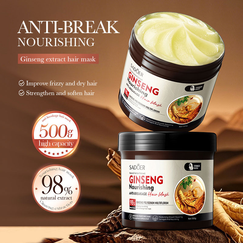 Hair Care Ginseng - 500ml SADOER Ginseng Polygonum Multiflorum Nourishing