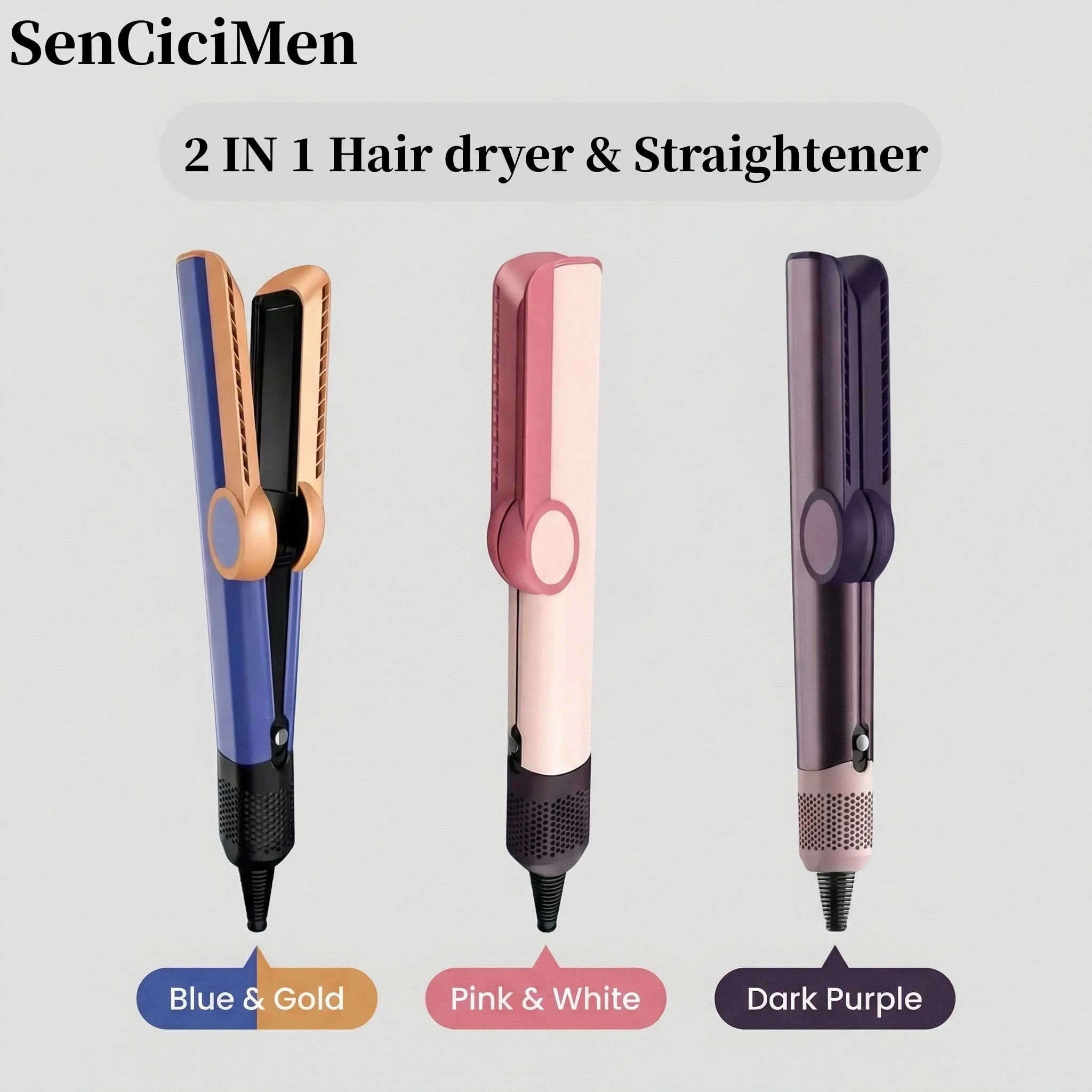 Hair Care Long Hair - SenCiciMen 2 in 1 Hair Dryer