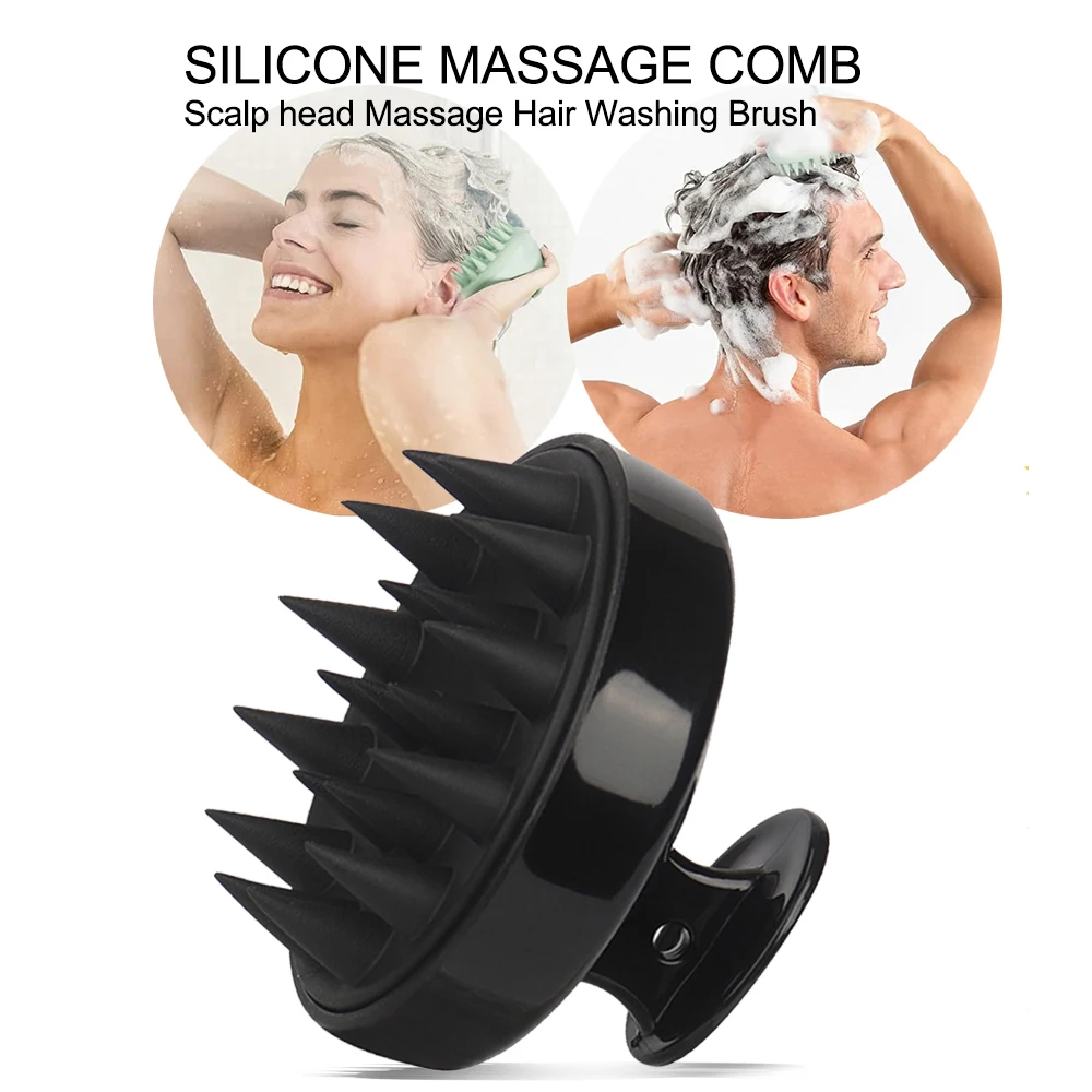 Hair Care Tonic - Silicone Head Scalp Massage Comb Hair
