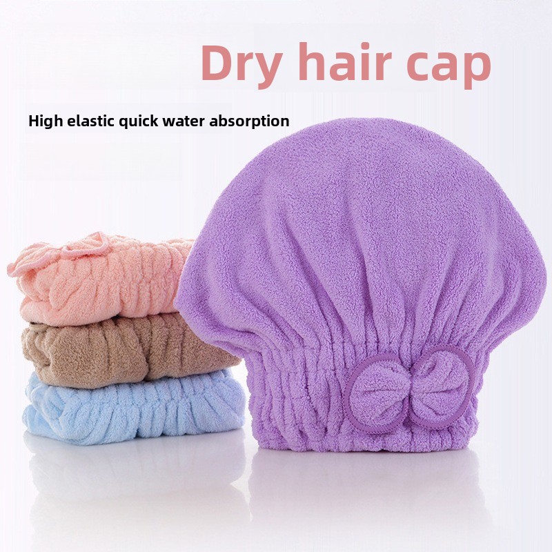 Hair Care Daily - 1Pc Microfiber Hair Turban with Bow-Knot
