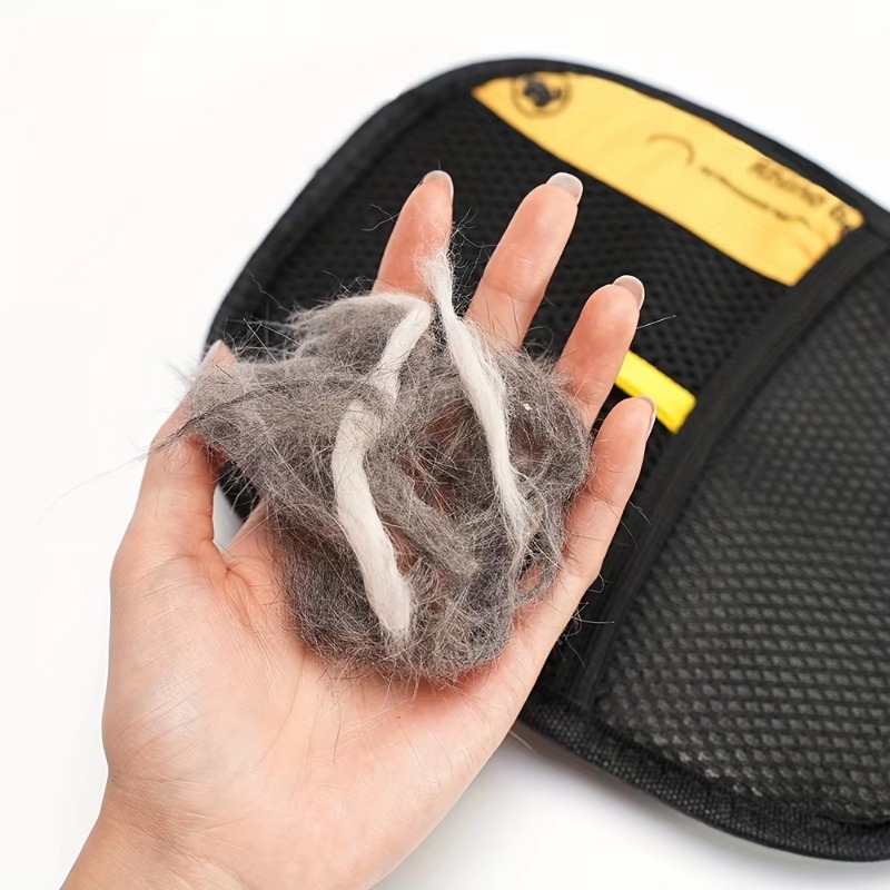 Hair Care Daily - Large Polypropylene Pet Grooming Gloves Black