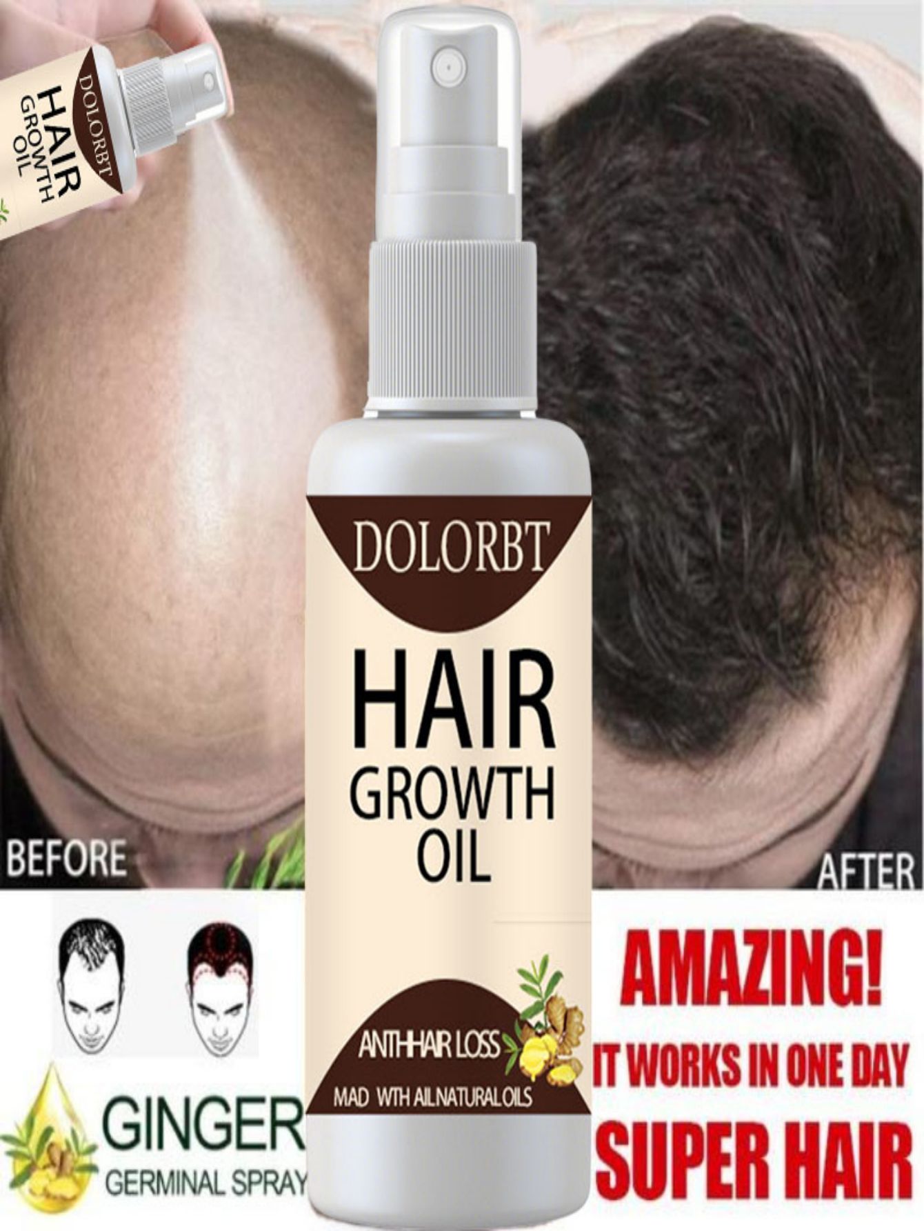 Hair Care Herbal Products - Mọc Tóc Tinh Chất Dầu Xịt