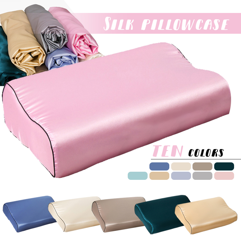 Satin Pillowcase Silk - Imitation Silk Satin Latex Pillowcase for