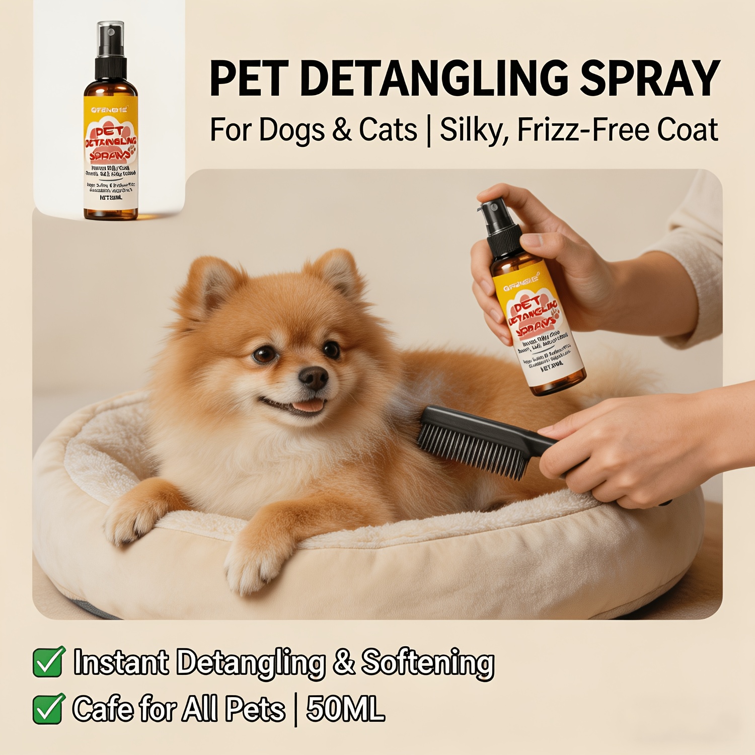 Pet Hair Care Spray And Detang - đánh giá và giá Hair Care Formulation