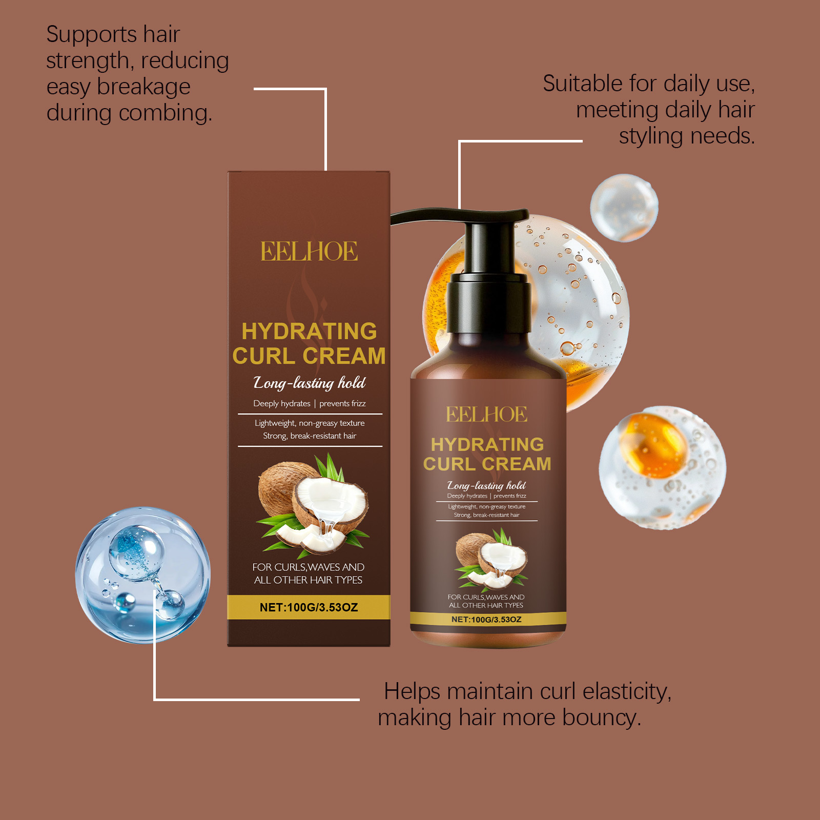 Curl Styling Cream for Wavy an - đánh giá và giá Hair Care Long Hair