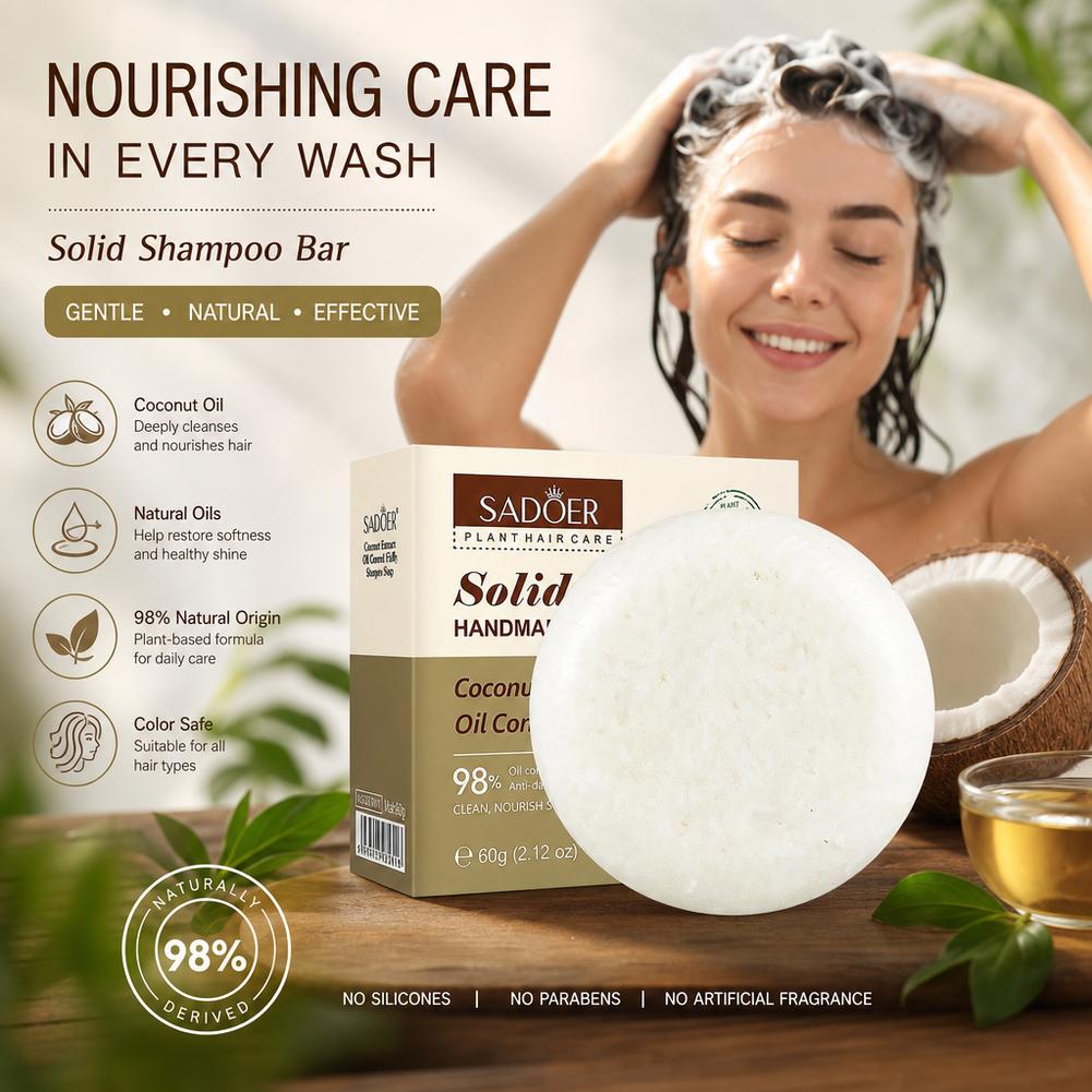 SADOER 60g Coconut Shampoo Her - đánh giá và giá Hair Care Herbal Products