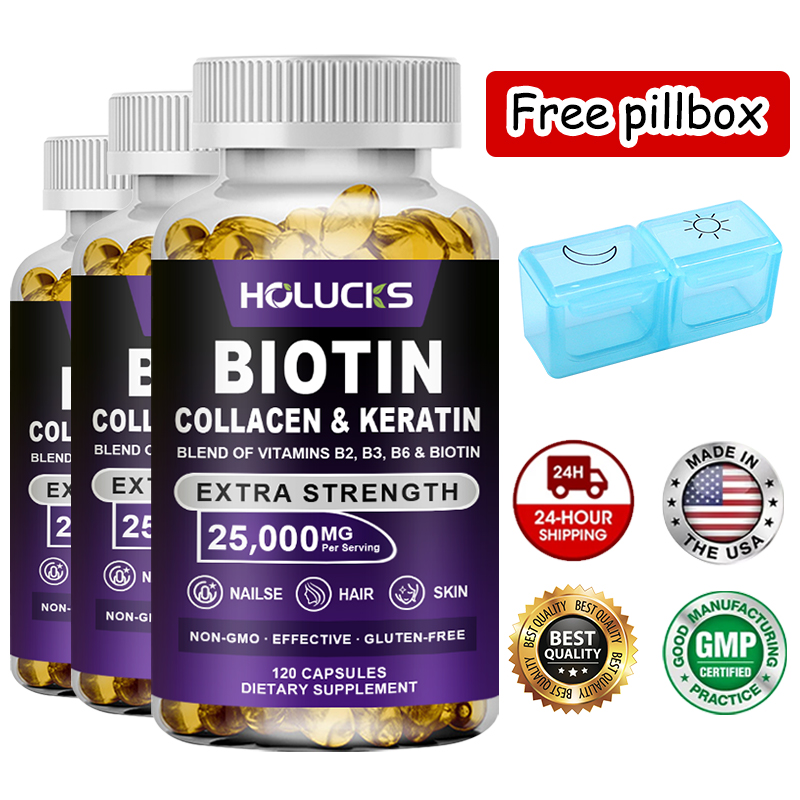 Biotin Collagen & Keratin Caps - đánh giá và giá Hair Care Collagen