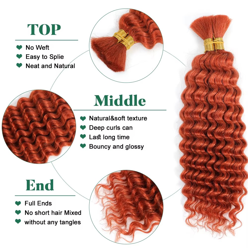 350 Ginger Orange Deep Wave Bu - đánh giá và giá Hair Care Orange
