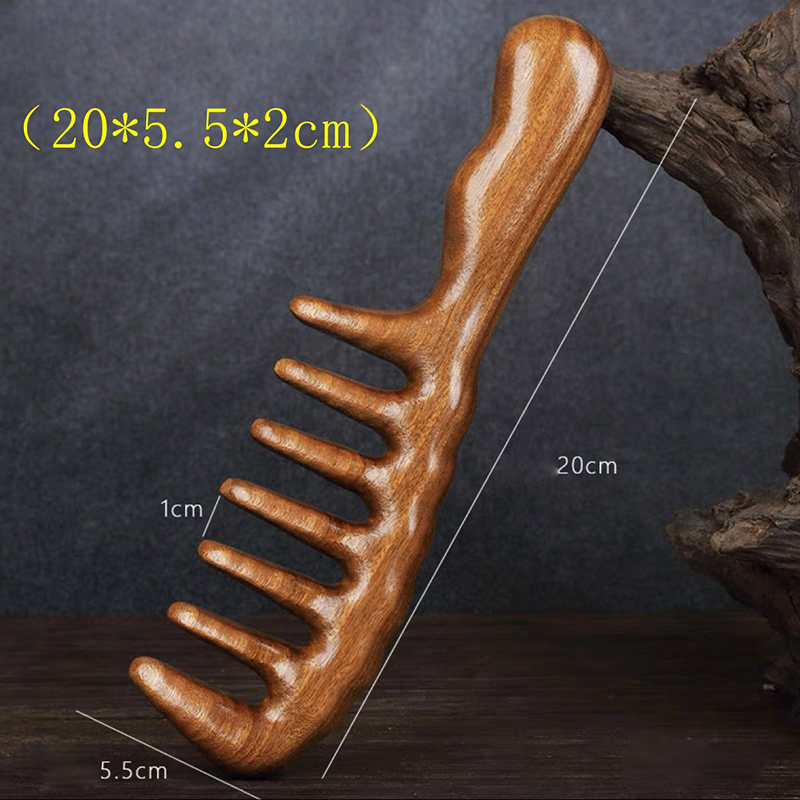 Natural Sandalwood Hair Combs  - đánh giá và giá Hair Care Long Hair