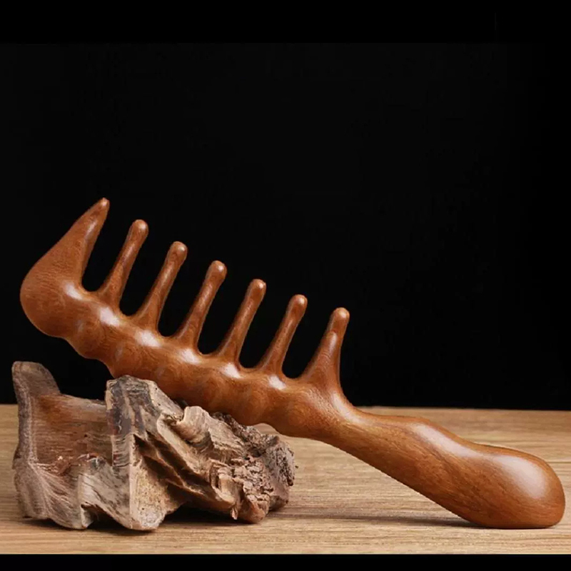 Natural Sandalwood Hair Combs  - đánh giá và giá Hair Care Long Hair