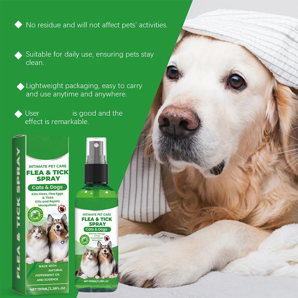 100ml Dog Cat Repel Fleas Mite - đánh giá và giá Hair Care Daily
