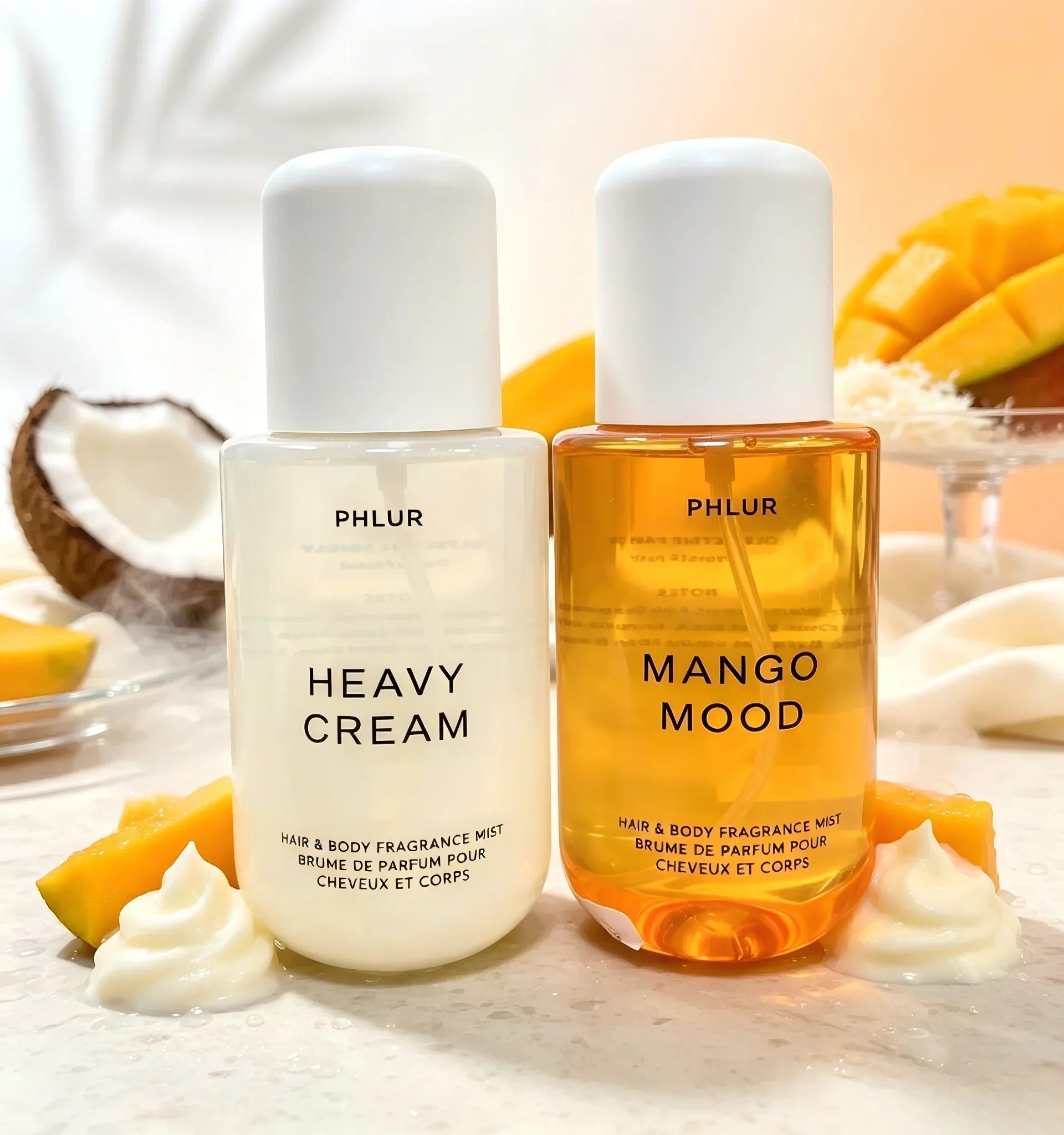 Phlur Heavy Cream + Mango Mood - đánh giá và giá Hair Care Spray