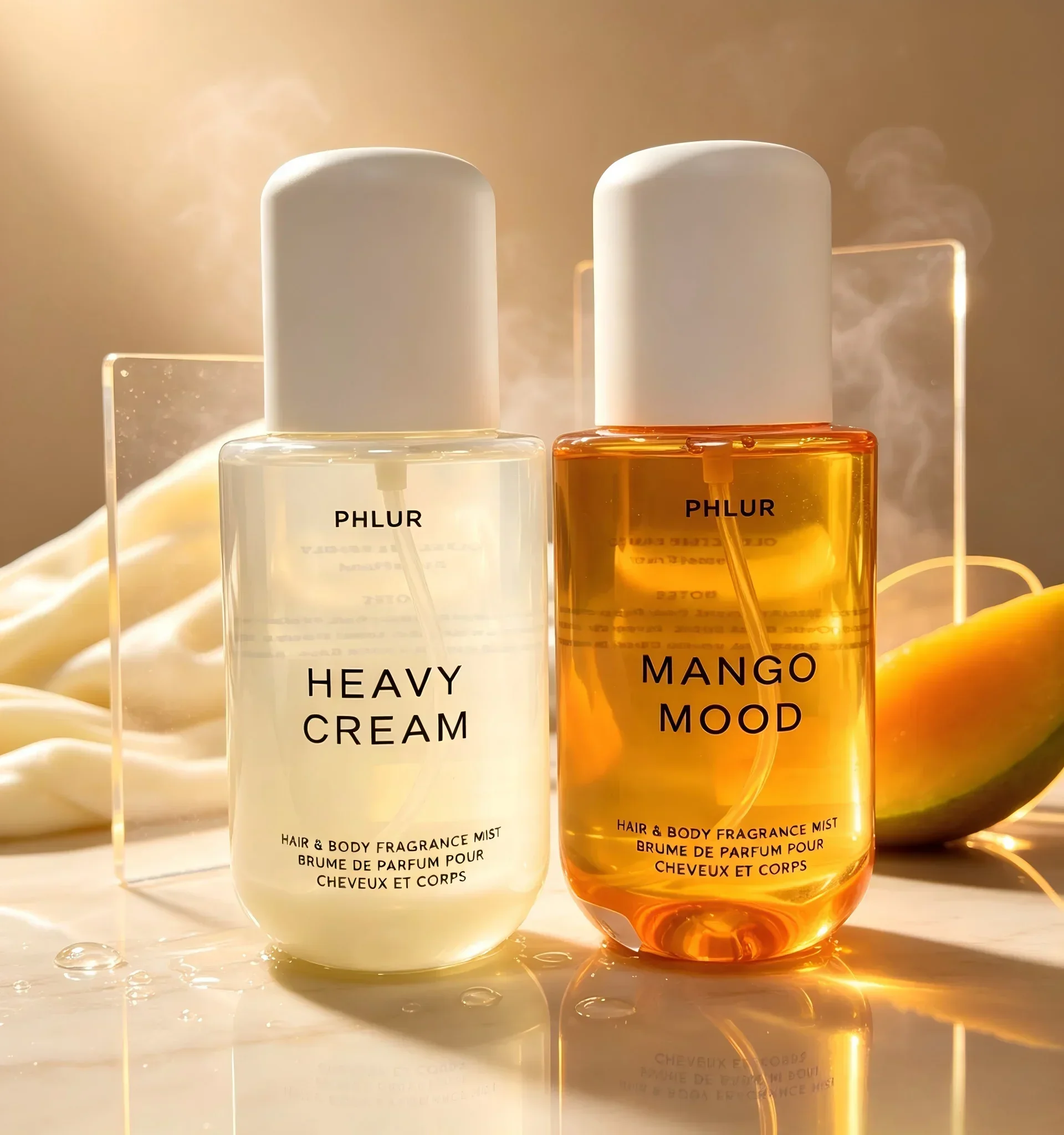 Phlur Heavy Cream + Mango Mood - đánh giá và giá Hair Care Spray