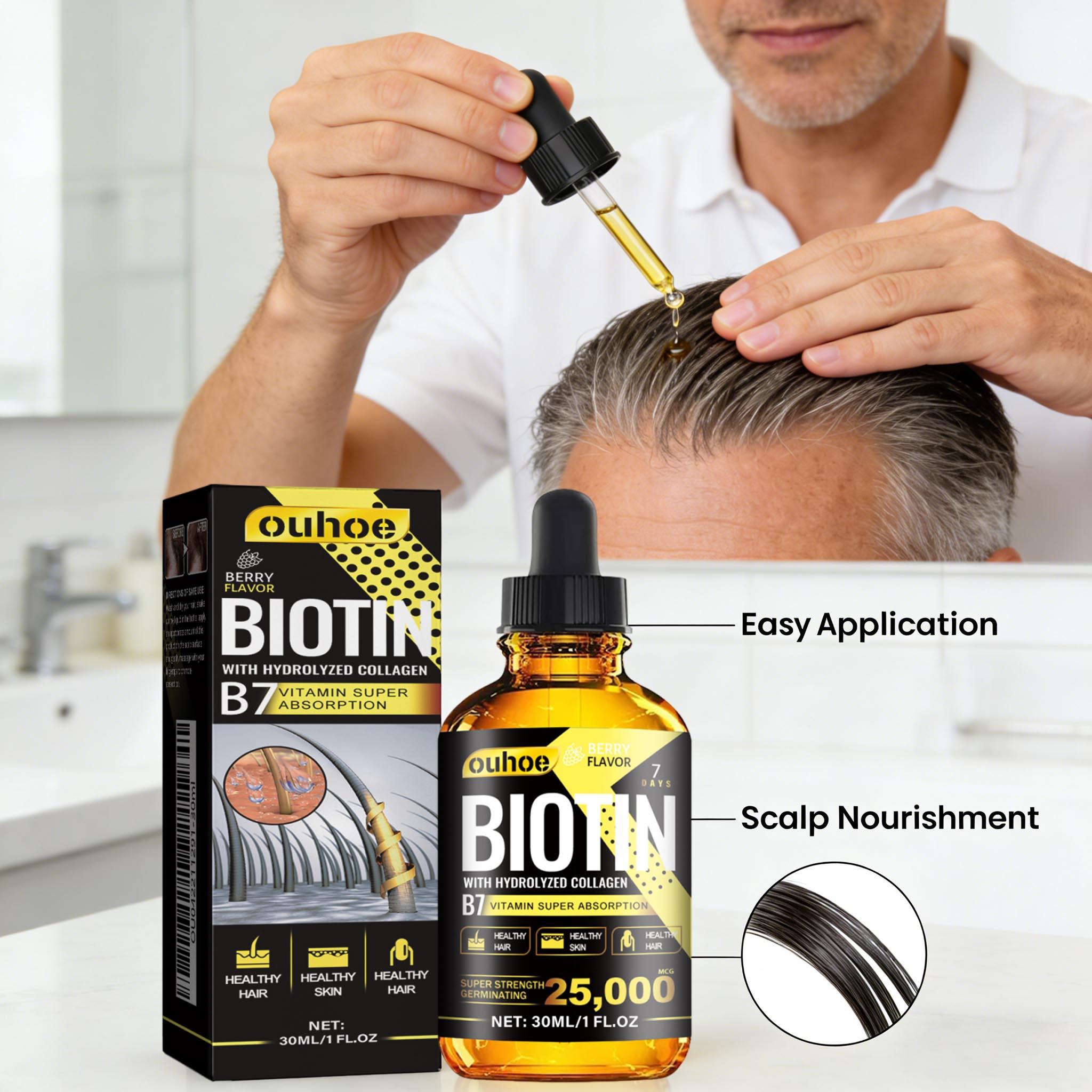 Biotin Hair Oil Collagen Scalp - đánh giá và giá Hair Care Ginseng
