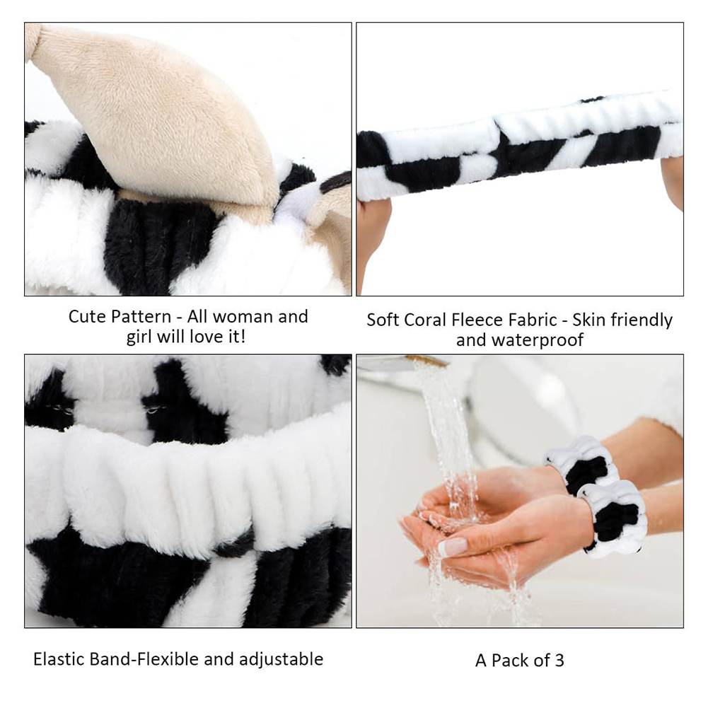 4pcs 3D Cow Headband Super Cut - đánh giá và giá Hair Care China