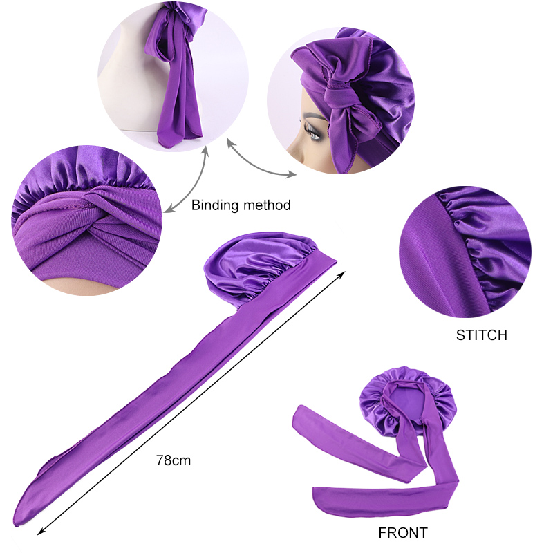 New Satin Sleeping Cap For Wom - đánh giá và giá Hair Care China