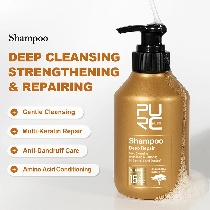 PURC Morocco Argan Oil Shampoo - đánh giá và giá Hair Care Collagen