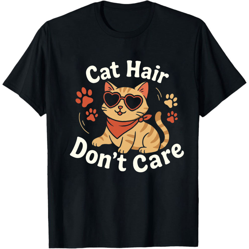 Cat Hair Don't Care Graphic T  - đánh giá và giá Hair Care Orange