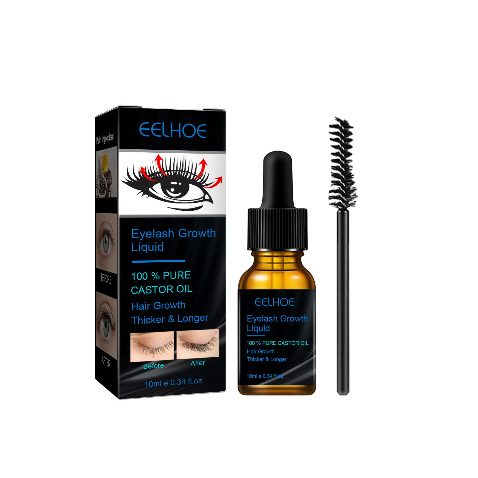 Castor Oil Eyelash Growth Seru - đánh giá và giá Hair Care Tonic