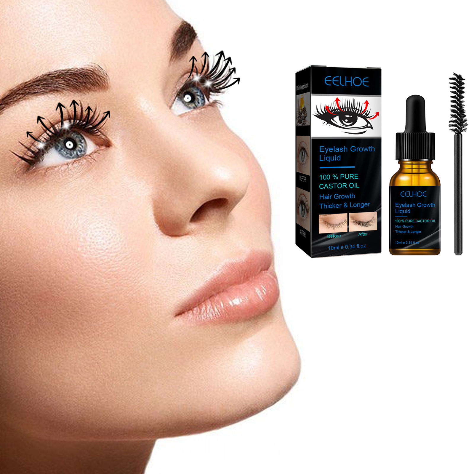 Castor Oil Eyelash Growth Seru - đánh giá và giá Hair Care Tonic