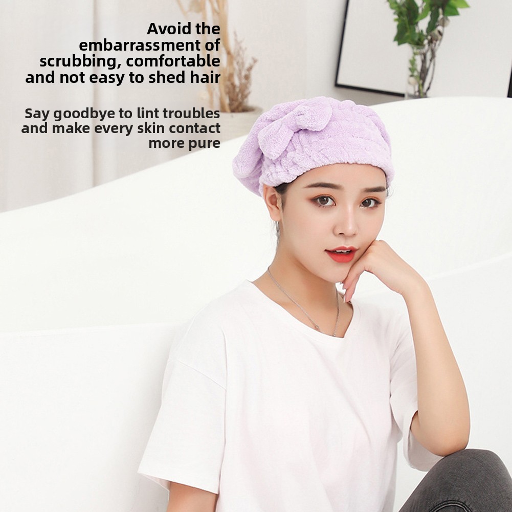 Bow-Knot Shower Cap Super Abso - đánh giá và giá Hair Care Long Hair