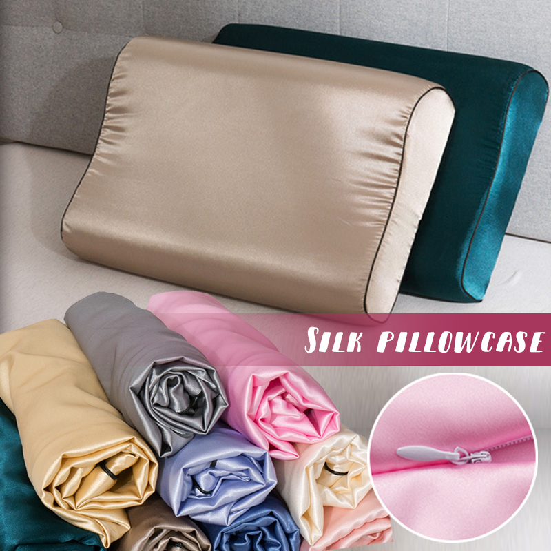 Imitation Silk Satin Latex Pil - đánh giá và giá Satin Pillowcase Silk